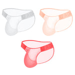 3 Pack Sexy Sheer Low-Rise Men's Bikini