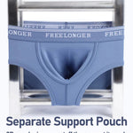 FreeLonger Men's Comfy Big Separate Pouch Thermal Underwear