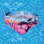 Men's 3D Pouch Trendy Cartoon Swim Briefs