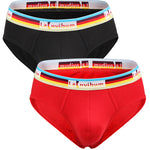 2 Pack Men’s U Pouch Rainbow Pride Briefs