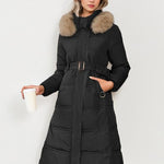 LEYLA™ - Stylish Plush Coat with Waist Tie for Cozy Fall & Winter
