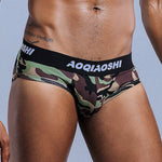 3 Pack Low Rise Camouflage Ball Support Underwear
