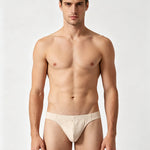 3 Pack Men's Solid Color Minimalist Style Breathable Cotton Briefs