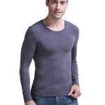 Mens Ultra Soft Low Cut V-Neck Thermal Shirt