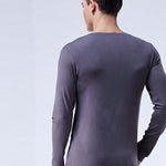 Mens Ultra Soft Low Cut V-Neck Thermal Shirt