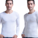 Mens Ultra Soft Low Cut V-Neck Thermal Shirt