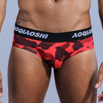 3 Pack Low Rise Camouflage Ball Support Underwear