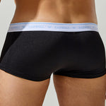 2 Pack Men's Sexy Comfortable Breathable Solid Color Trunks