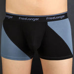 FreeLonger Men's Big Pouch Breathable Seamless Trunks