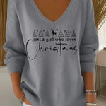 Monica | Elegant Christmas Knit Top