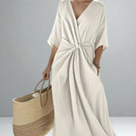 Lilou | Elegant Twist Maxi Dress