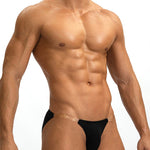 Sexy Spliced Transparent Belt Bikini For Men