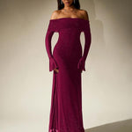 DARCIE™ - Off Shoulder Ruched Sequin Bodycon Evening Gown