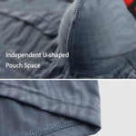 3 Pack Men's Striped U-Pouch Breathable Casual Briefs