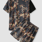 Printed Kimono Pajamas For Men