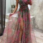 Grace | Summer Escape Beauty Floral Pleated Maxi Dress