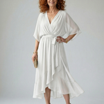 Alanna | Light Drape Midi Dress