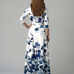 Brya | Cross Wrap Neck Midi Dress
