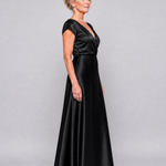 Hazel | Cap Sleeve Wrap Maxi Dress