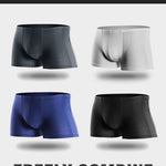 2 Pack Breathable Grid Ice Silk Men's Underwear