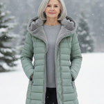 Long Fleece Lined Puffer Coat