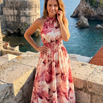 Aria | Abstract Print Midi Dress