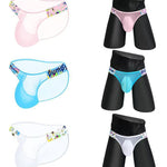 2 Pack Men's Low-Rise Seamless Breathable Briefs