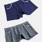 2 Pack Loose Home Underwear Breathable Mesh Shorts