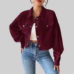 ESTRELLA™ – Classic Collared Button-Front Jacket