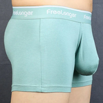 FreeLonger Men's Comfy Separate Support Pouch Trunks