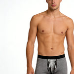 4 Pack Men's Digital Print Comfortable & Breathable Stretch Fit Boxer Briefs