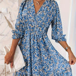 Junia | Floral Ruffle Mini Dress