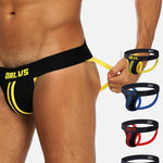 3 Pack Men's U-Pouch Striped Sexy Jockstraps