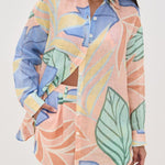 Jaelynn | Tropical Leaf Printed Short Set