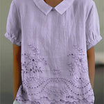 Janie | Floral Embroidered Shirt
