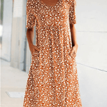 Dove | Round Neck Floral Dress