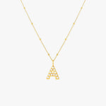 Pearl Initial Pendant Necklace