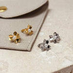 Flower Pearl Micro Hoops