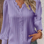 Lylah | Blouse with Chiffon and Lace Details