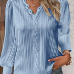 Lylah | Blouse with Chiffon and Lace Details