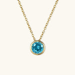 Radiant Gemstone Gold Chain