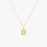 Pearl Initial Pendant Necklace