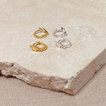 Lightning Bolt Micro Hoops