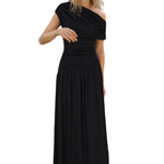 CELINA™ – Sexy Asymmetric Pleated Midi Dress
