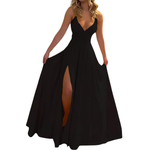 ROXANNE™ – Sleek Spaghetti Strap Slit Maxi Dress