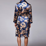 Men's Luxurious Satin Printed Robe