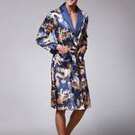 Men's Luxurious Satin Printed Robe