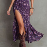 Wendy | Boho Floral Puff-Sleeve Midi Dress