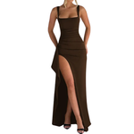 NADIRA™ – Sexy Backless High Split Slip Dress