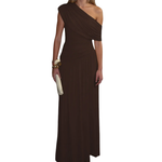 CELINA™ – Sexy Asymmetric Pleated Midi Dress